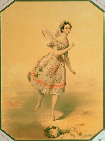 Danseres Maria Taglioni (1804-84) in het ballet 